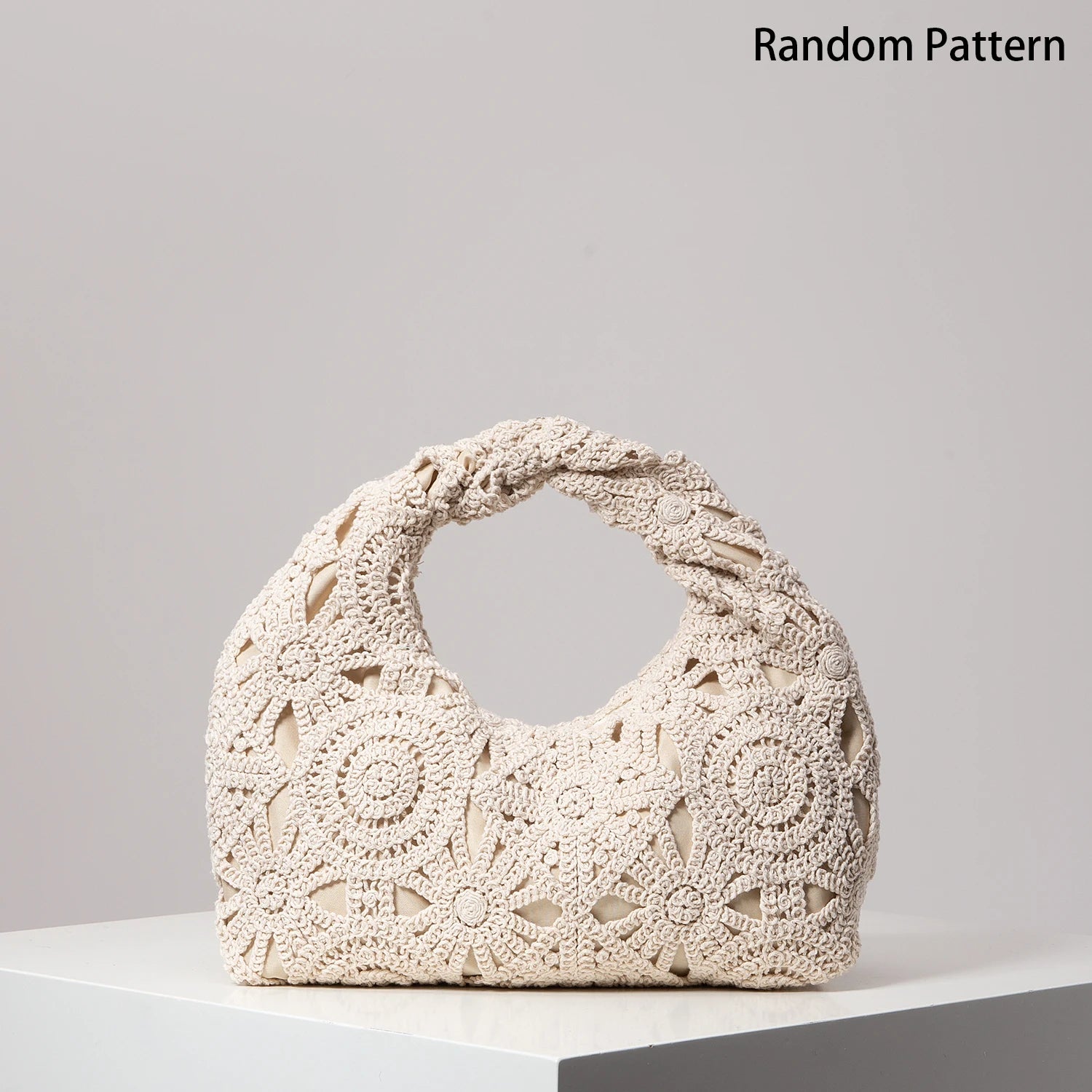 Boho Woven Beach Bag Crochet Handbag for Women