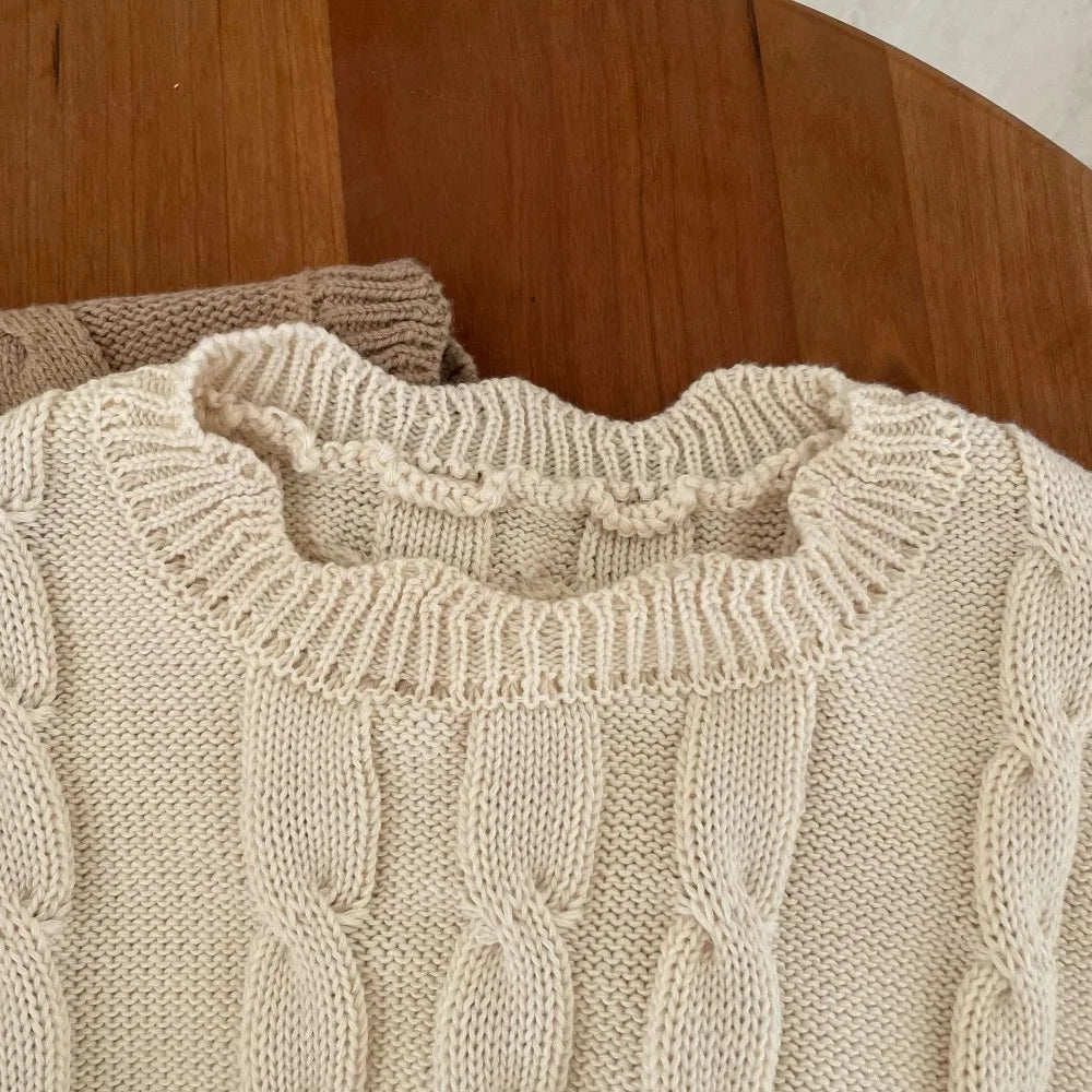 Girls Knitted Sleeveless Vest Style Baby Top for Kids 1-7 Years