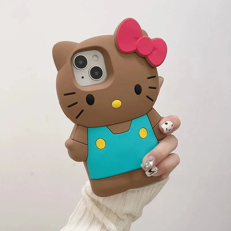 Hello Kitty 3D Cartoon Bow iPhone Case
