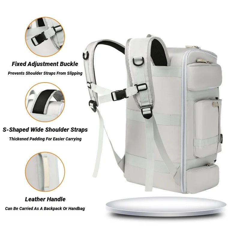 Large Capacity Gym Travel Backpack Dry Wet Separation Sports Fitness Bag Fishing Yoga Training Backpack