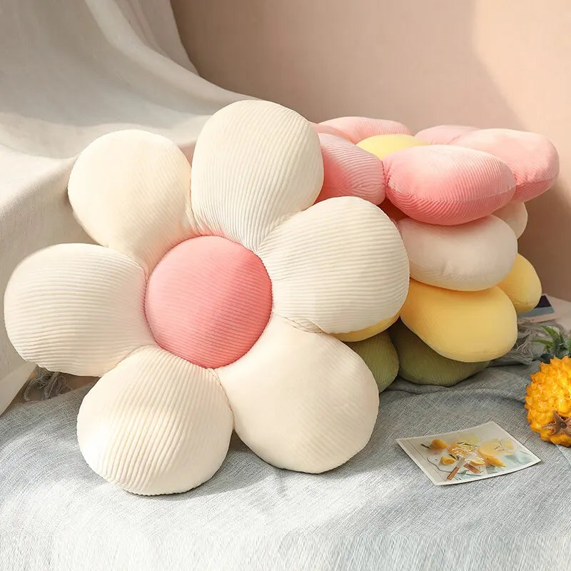 Colorful Flower Plush Pillow 35cm Petal Cushion Home Decor Gift