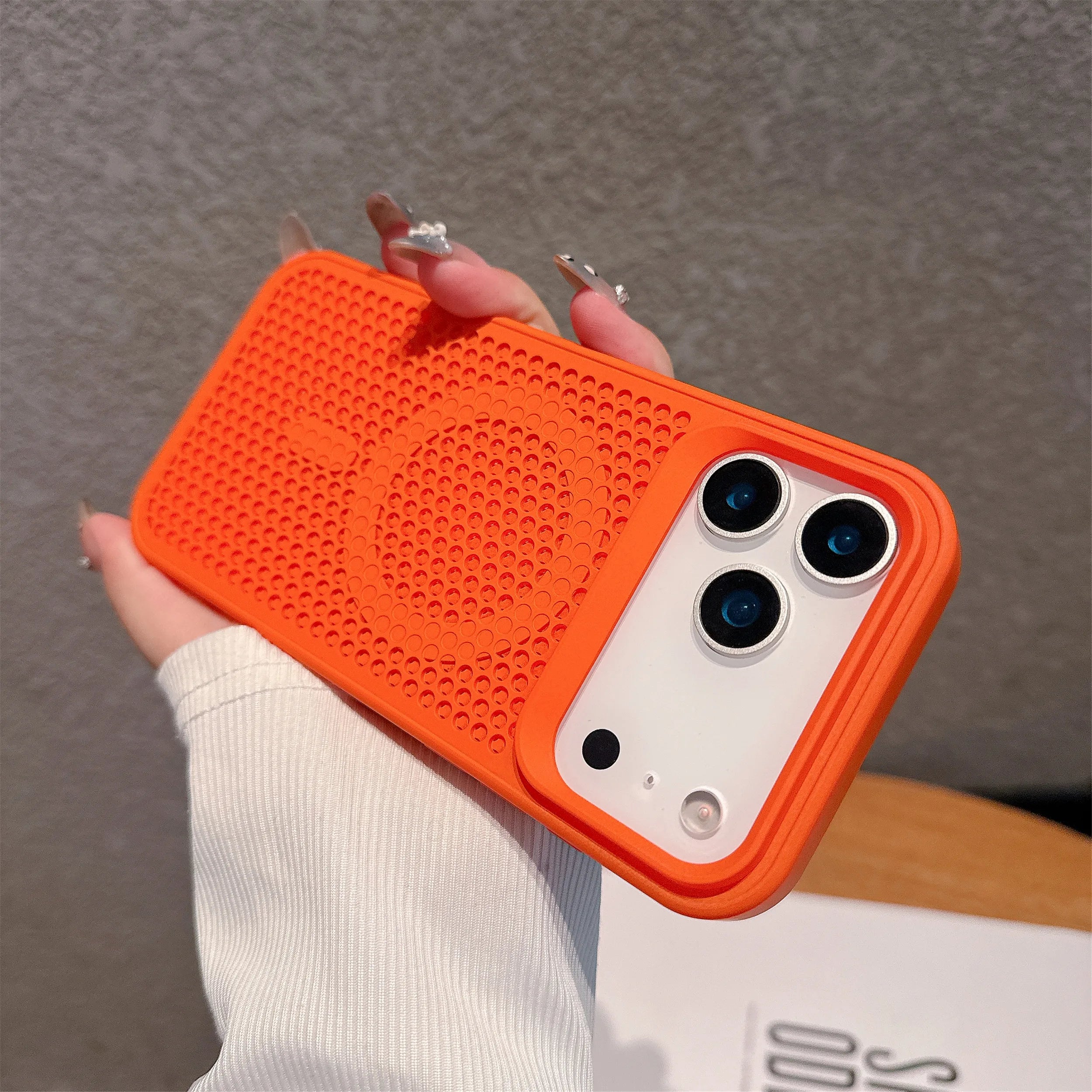 Breathable Mesh Heat Dissipation Magnetic iPhone Case