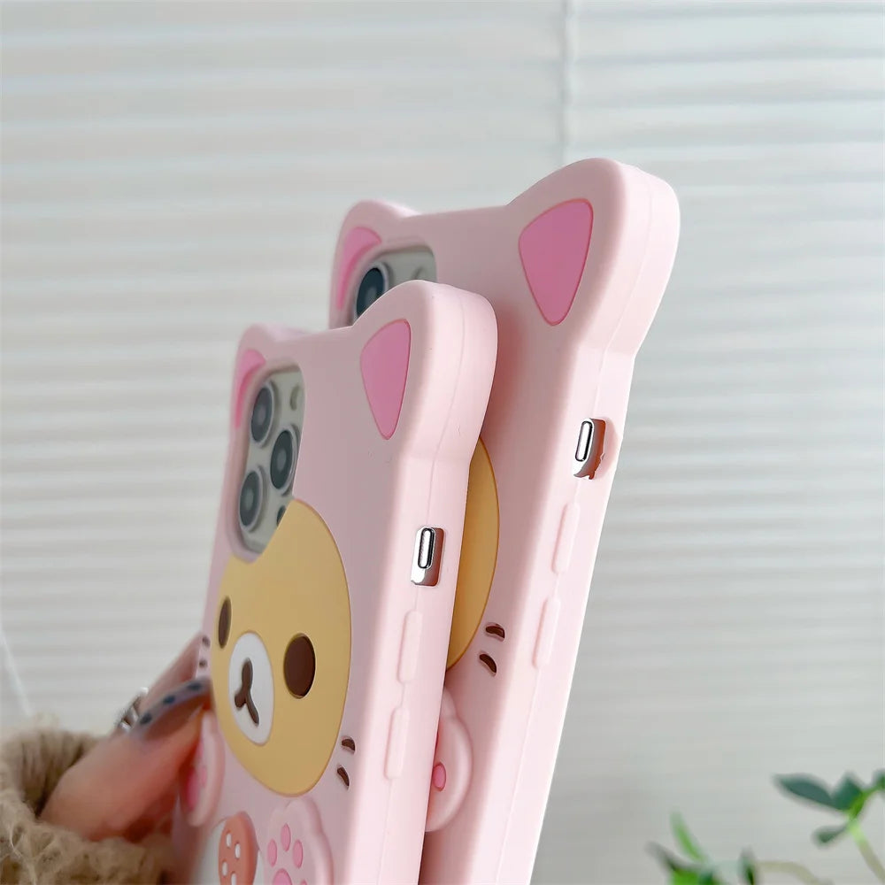 Cute Rilakkuma Bear iPhone Case