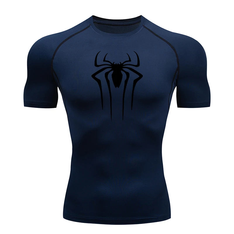 Men Compression Short Sleeve Quick Dry Gym Running Fitness T Shirt