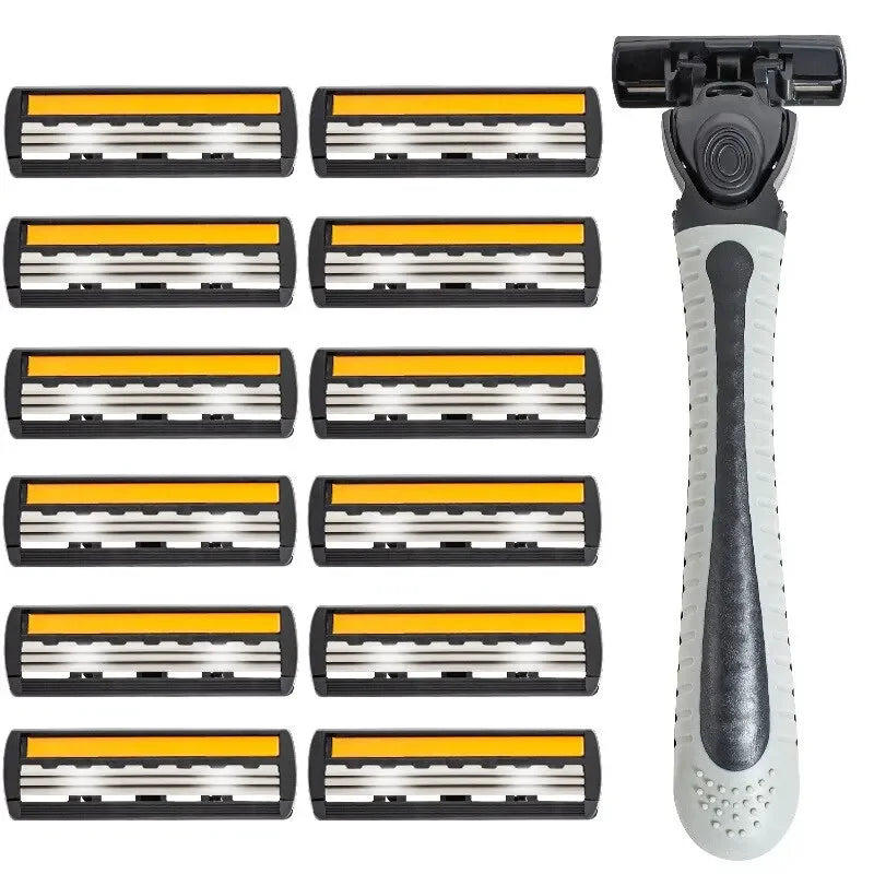 Men Razor Shaver 3 Layer Reusable Imported Blade Multi Head Replaceable Shaving Tool