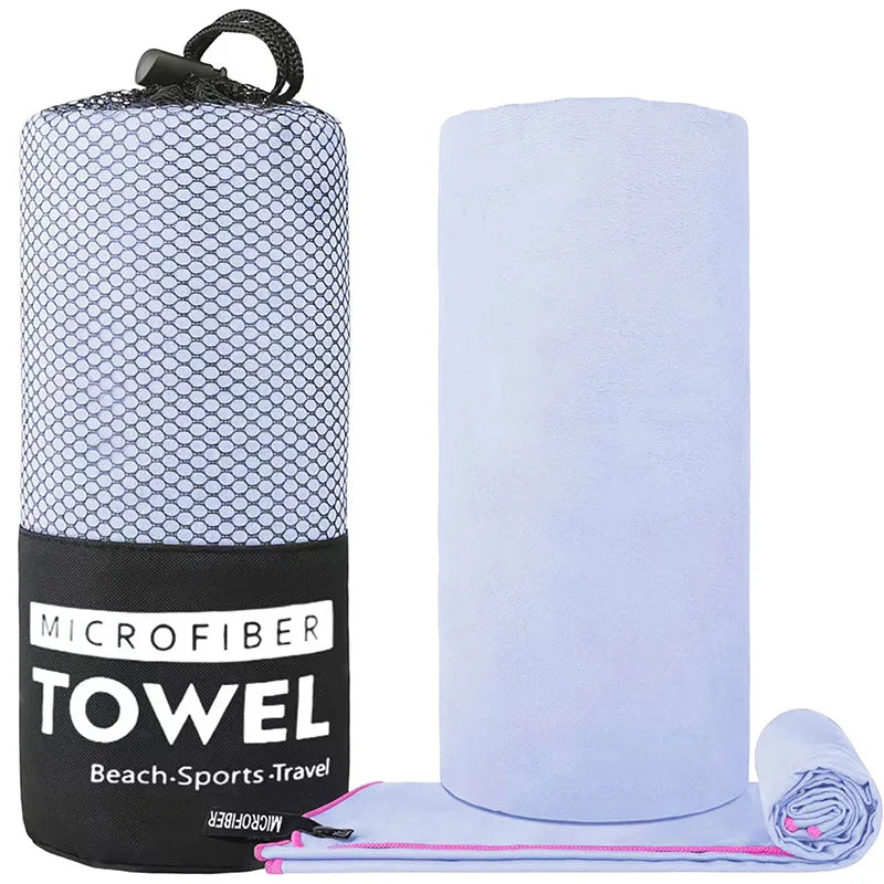 Quick Dry Microfiber Beach Towel Travel Hiking Gym Swimming Camping