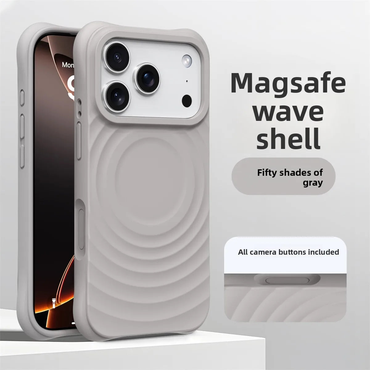 Official Water Ripple Silicone MagSafe Magnetic Soft iPhone Case