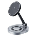 2 in 1 Magnetic Wireless Charger Stand for iPhone Apple Watch AirPods Fast Charging