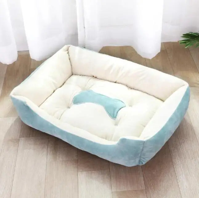 Warm Square Dog Bed for Small Medium Large Dogs and Cats