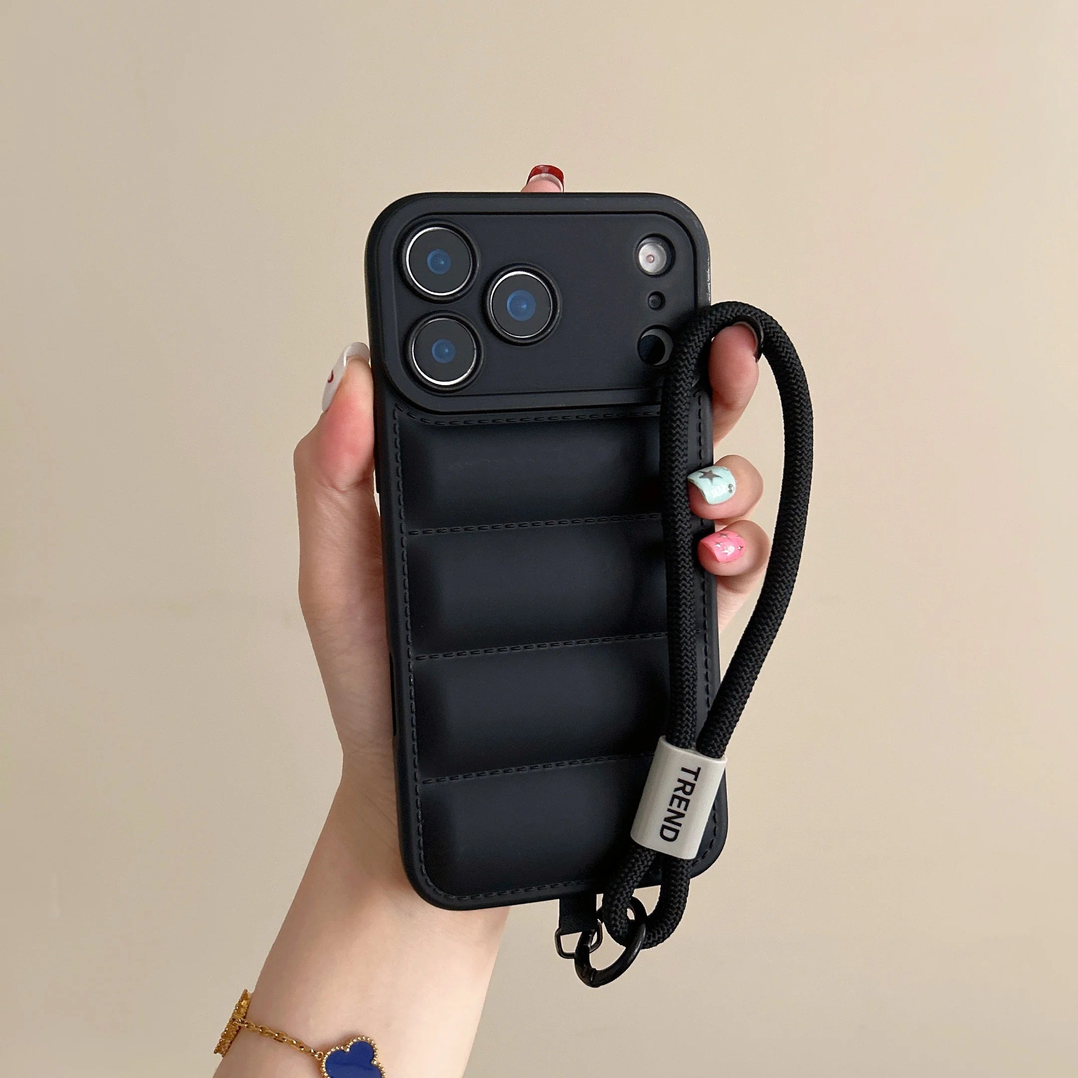 Solid Color Down Jacket iPhone Case