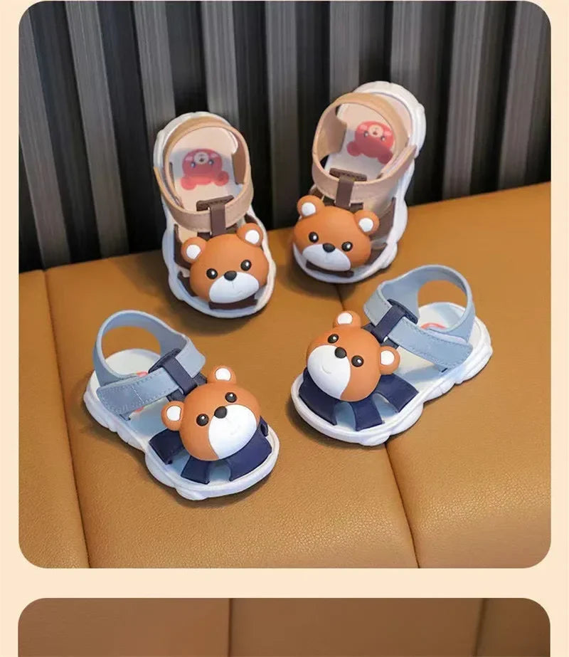 Baby Boys Girls Breathable Cartoon Outdoor Sandals Cute Infant Walking Shoes