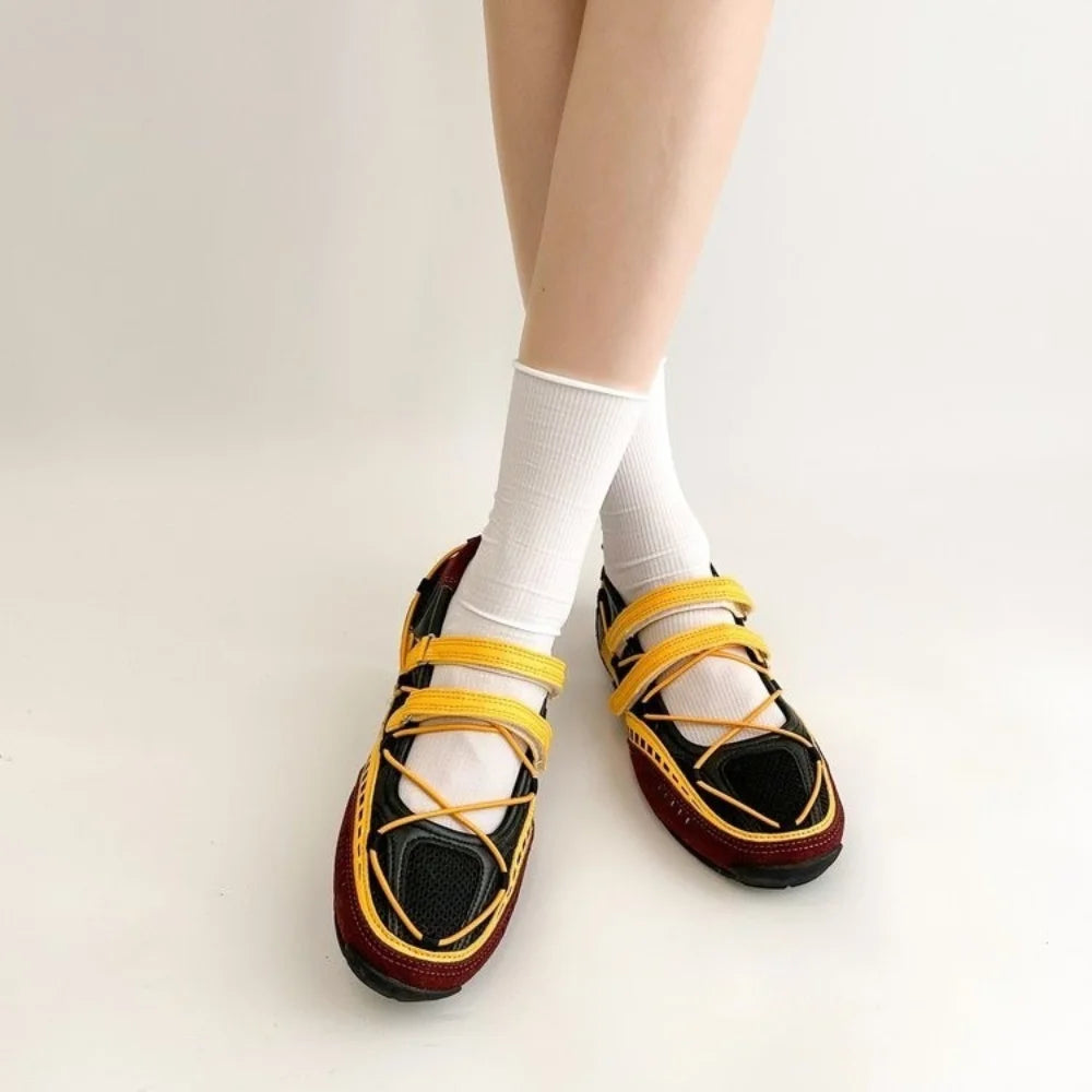 Breathable Mesh Mary Jane Sneakers for Women Summer Shoes