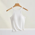Women’s Halter Camisole Top with Built In Bra Slim Fit Breathable Tank