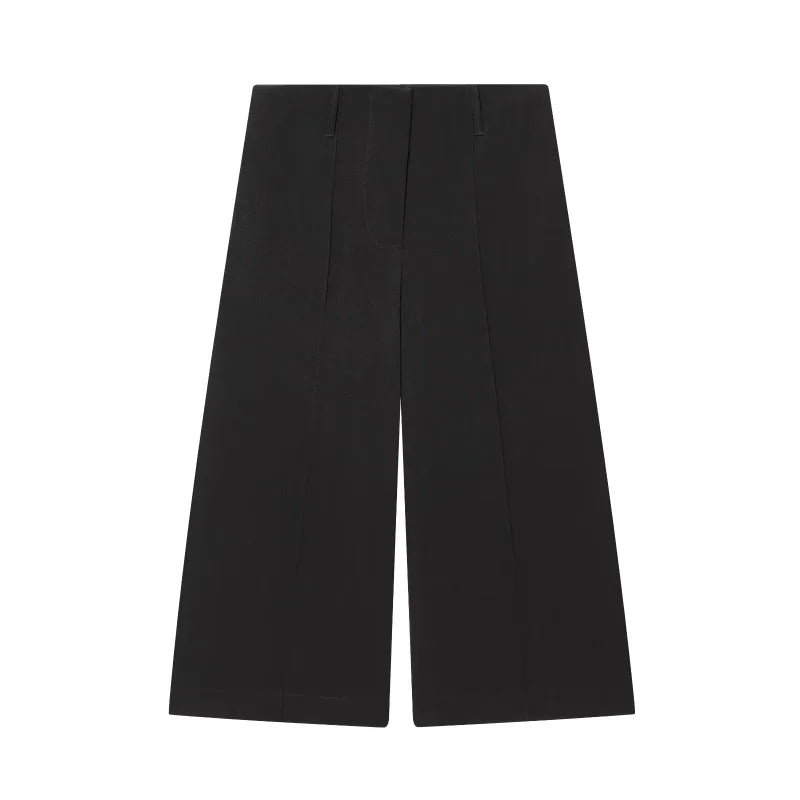 Women Slim Fit Suit Set High Collar Blazer and Casual Trousers Two Piece Outfit