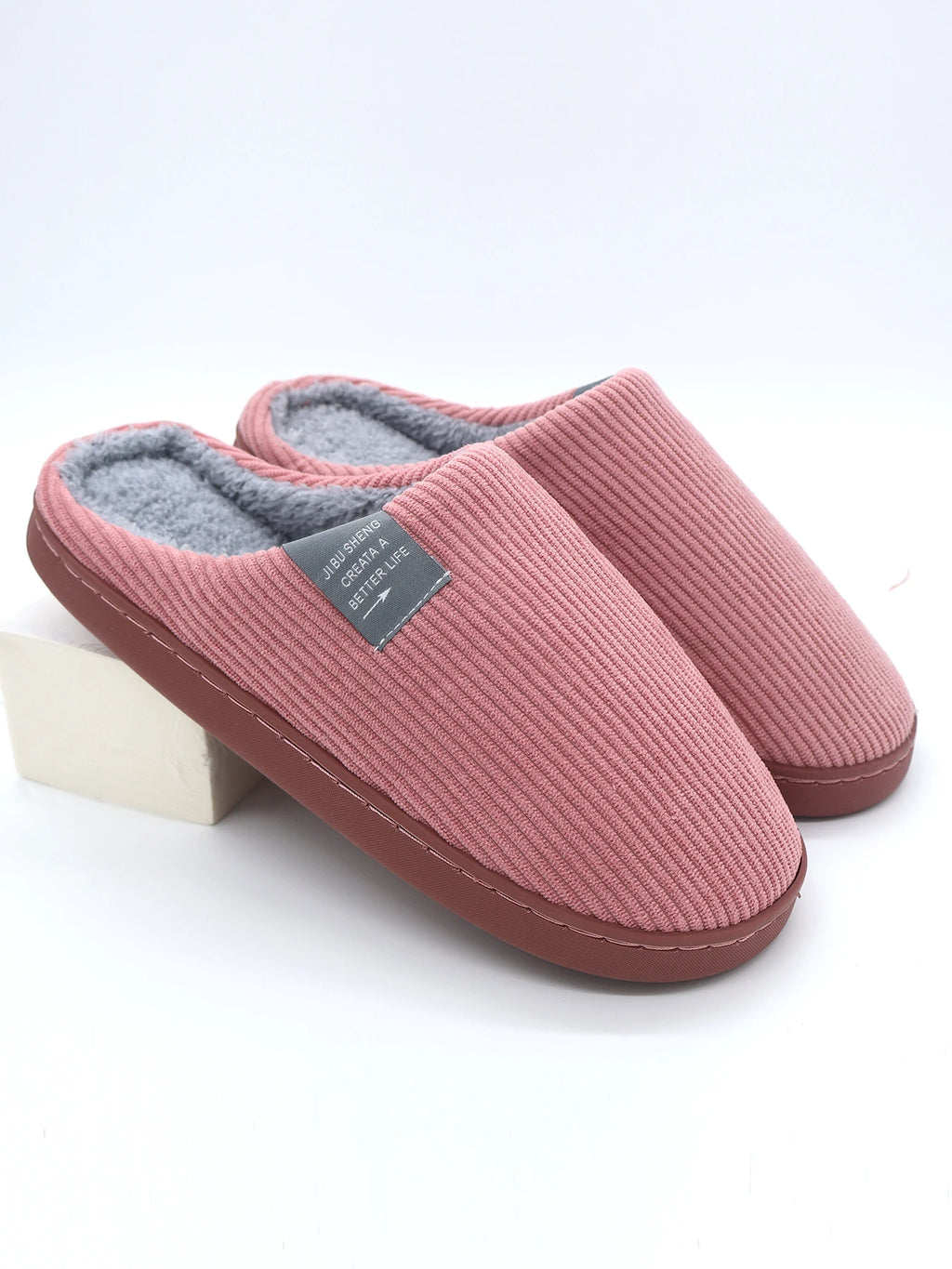 Women Warm House Slippers Soft Plush Indoor Shoes Non Slip Cozy Winter Home Slippers