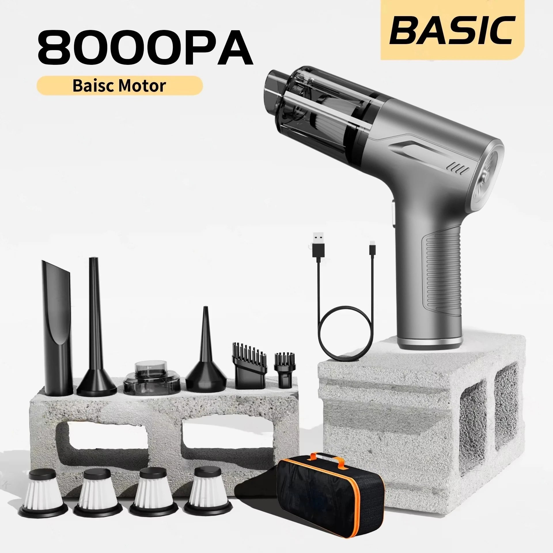 98000PA Cordless Car Vacuum Cleaner