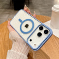 Magnetic Transparent Acrylic Shockproof iPhone Case