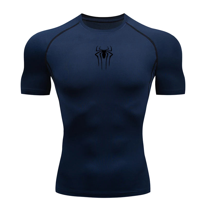 Men Compression Short Sleeve Quick Dry Gym Running Fitness T Shirt