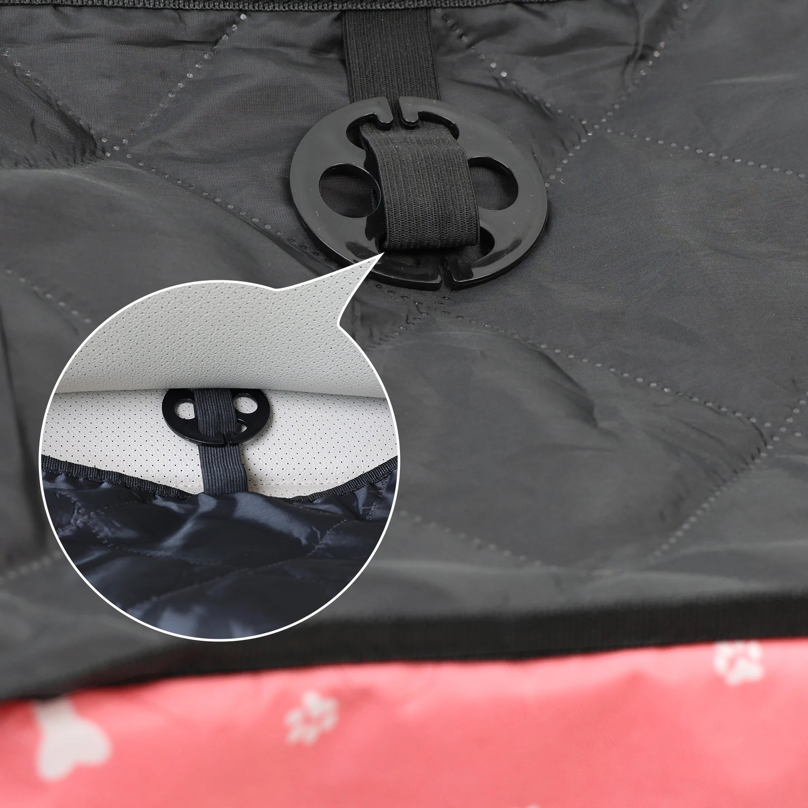 Dog Car Seat with Storage Pockets Non Slip Portable Travel Seat for Small Dogs