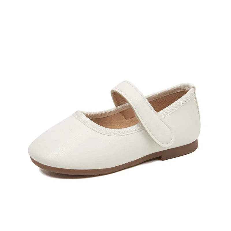 Girls Mary Jane Flats Soft Leather Princess Shoes for Toddlers & Kids