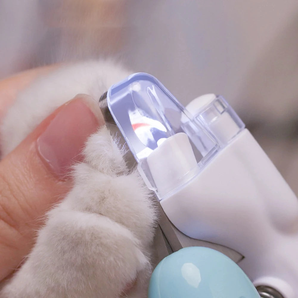Pet Nail Clippers with LED Light – Safe Nail Trimmer for Cats, Dogs and Kittens