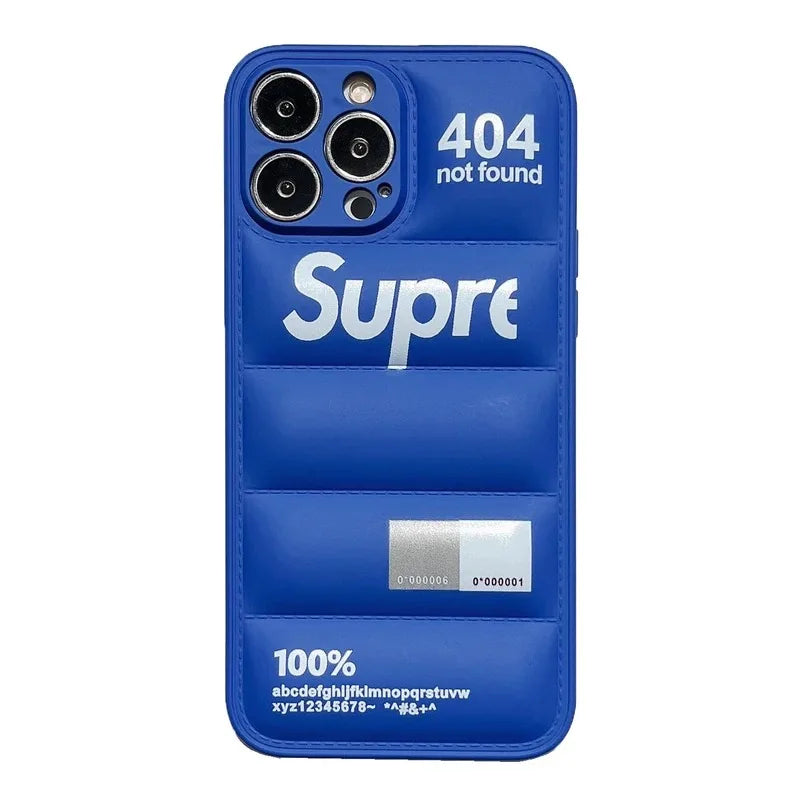 Puffer Down Jacket Silicone iPhone Case