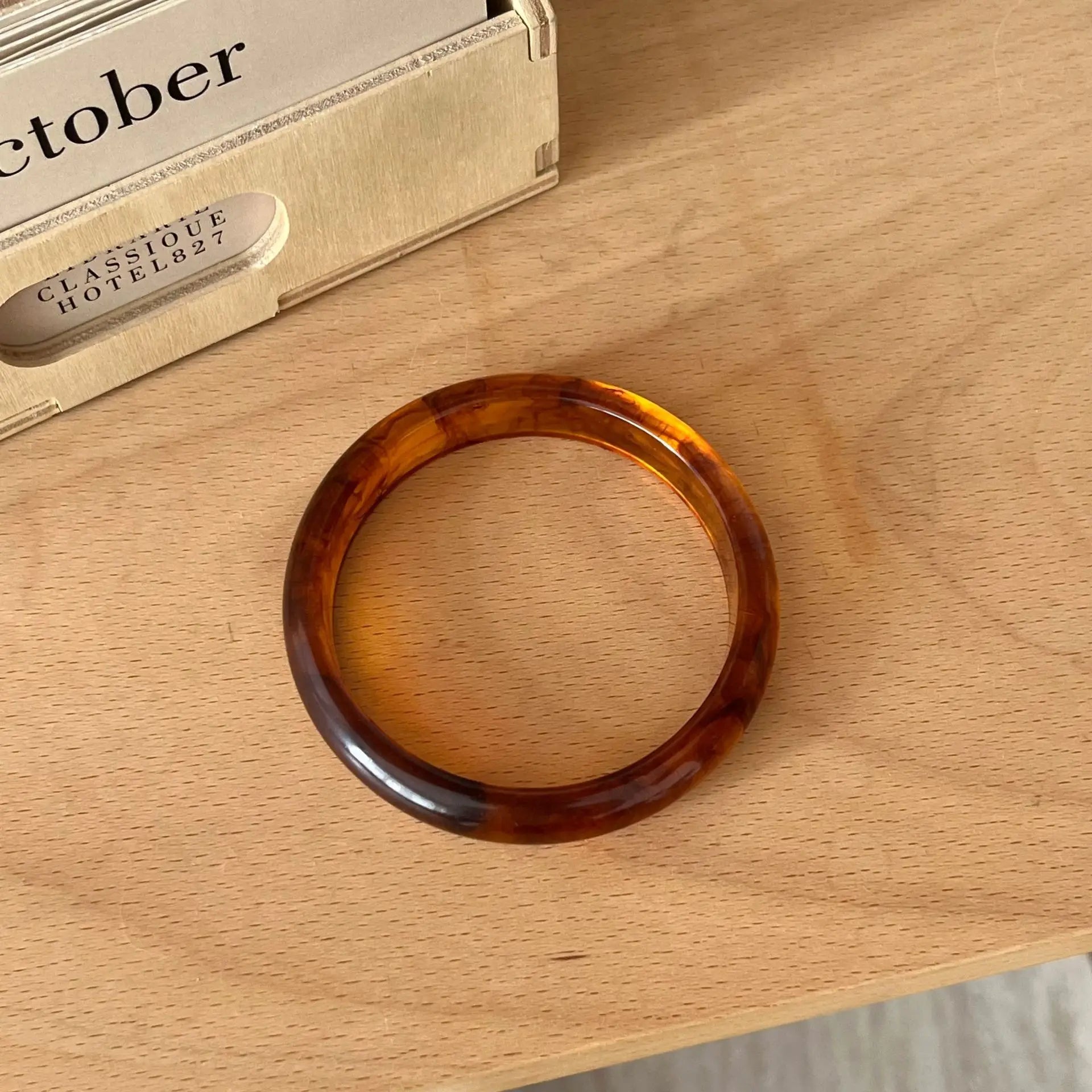 Resin Bracelet for Women Vintage Acrylic Korean Style Elegant Simple Jewelry