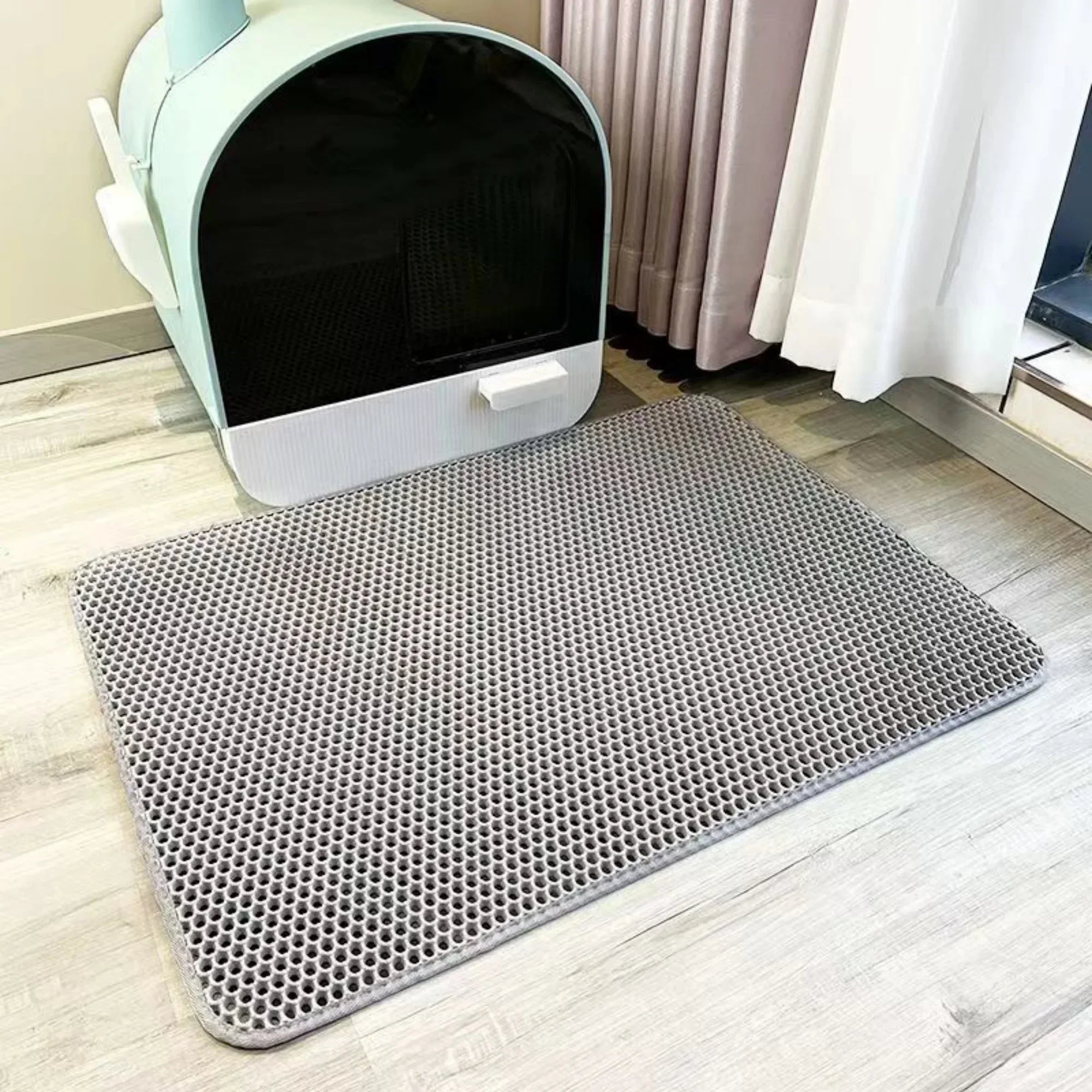 Extra Large Waterproof Cat Litter Mat Non Slip Floor Protector