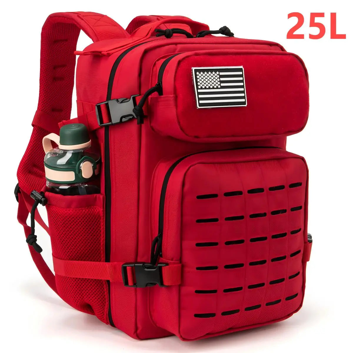 Tactical Backpack 25L 45L Outdoor Survival Hiking Rucksack with Bottle Holder