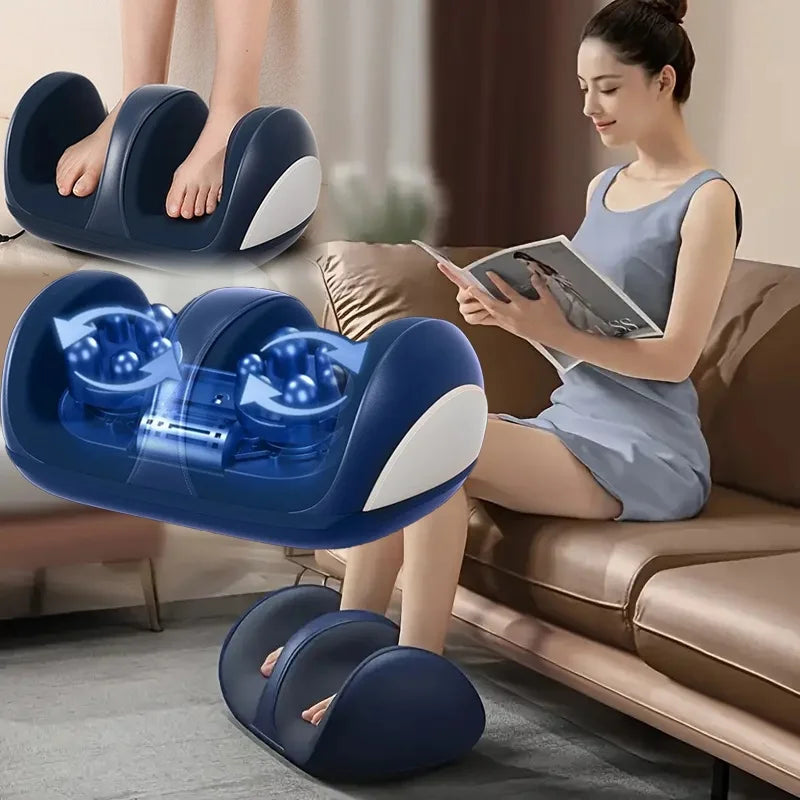 Electric Foot and Calf Massager with Heat Shiatsu Kneading for Relaxation