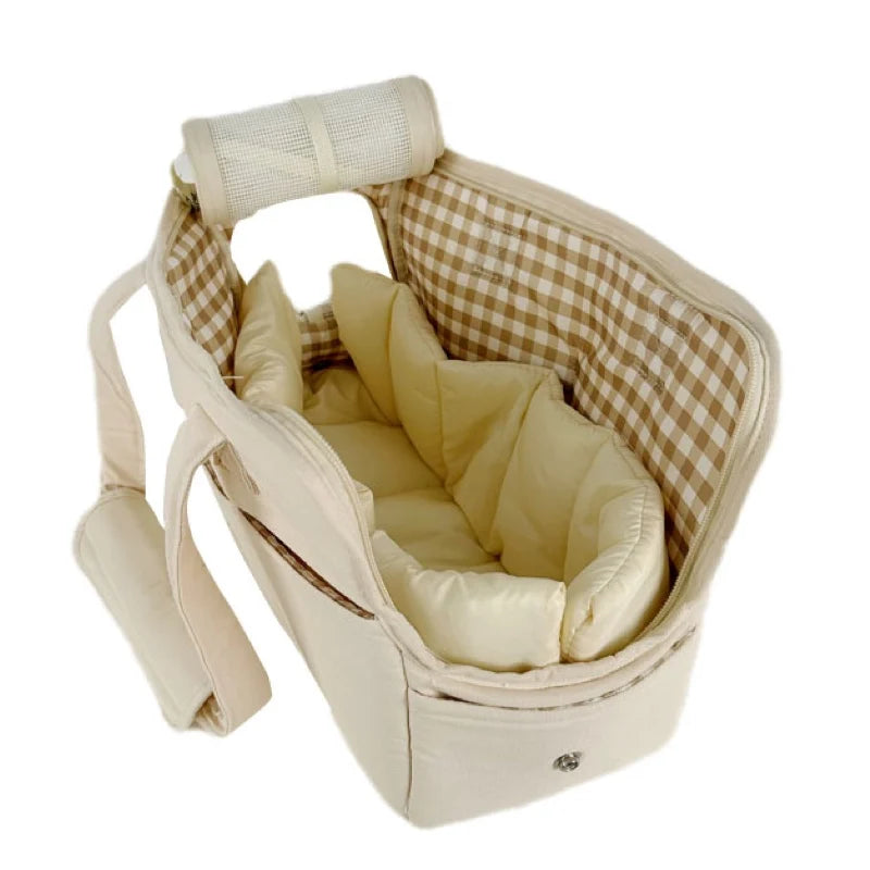 Portable Dog Carrier Shoulder Bag for Small Dogs and Cats Travel Handbag