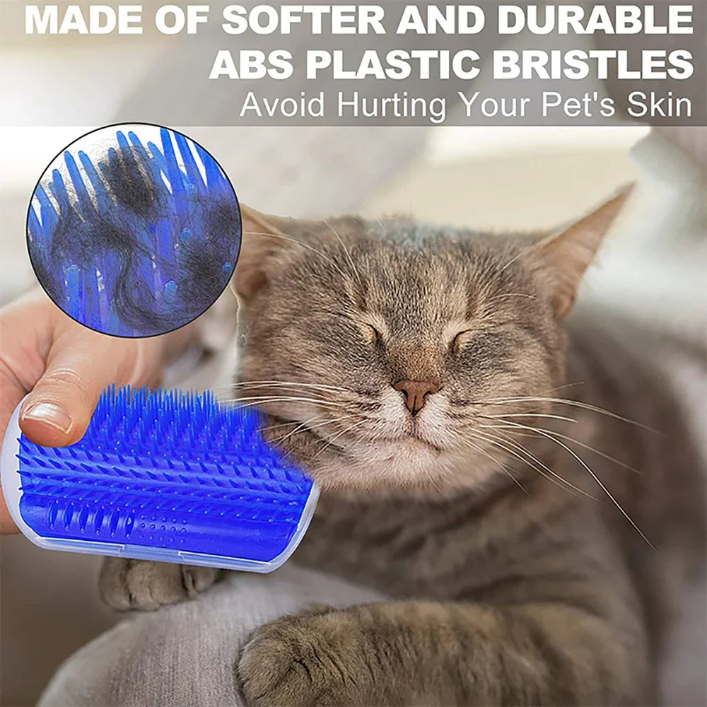 Cat Corner Scratcher Massage Comb with Catnip