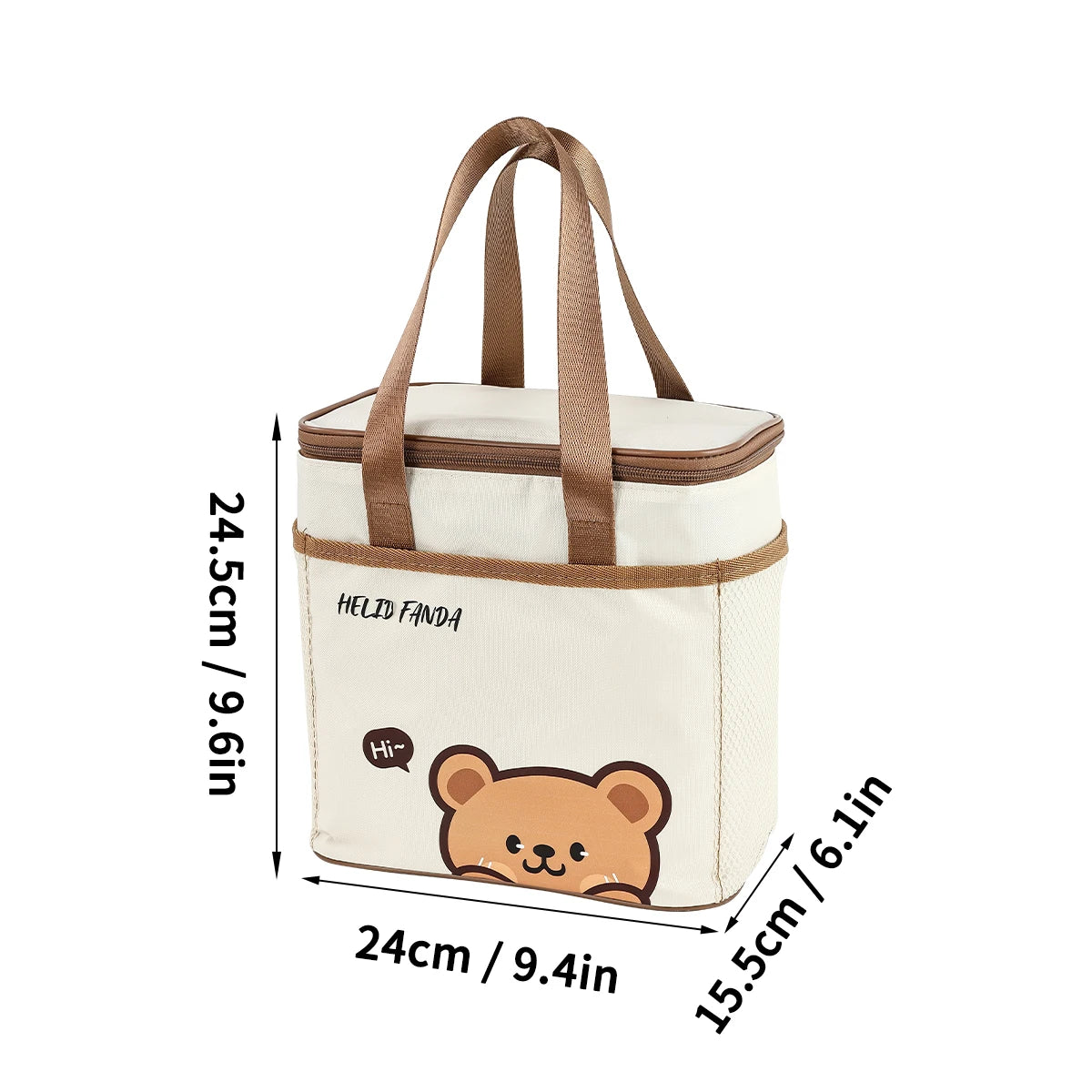 Thermal Lunch Box Bag Insulated Large Capacity Waterproof Picnic Cooler Bag