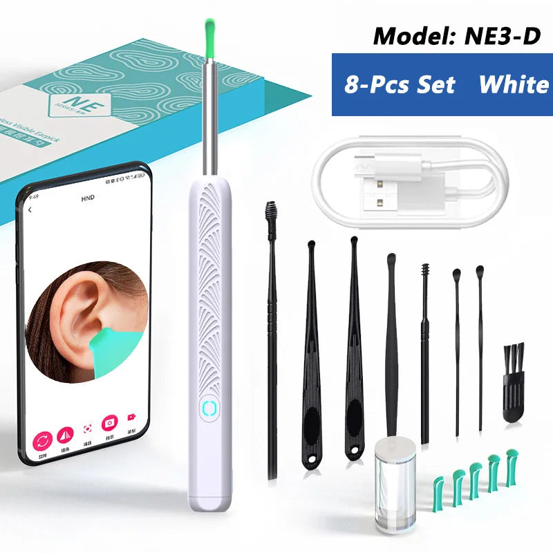 Ear Wax Removal Tool with Camera – HD Visual Ear Cleaner Endoscope for Safe Ear Cleaning
