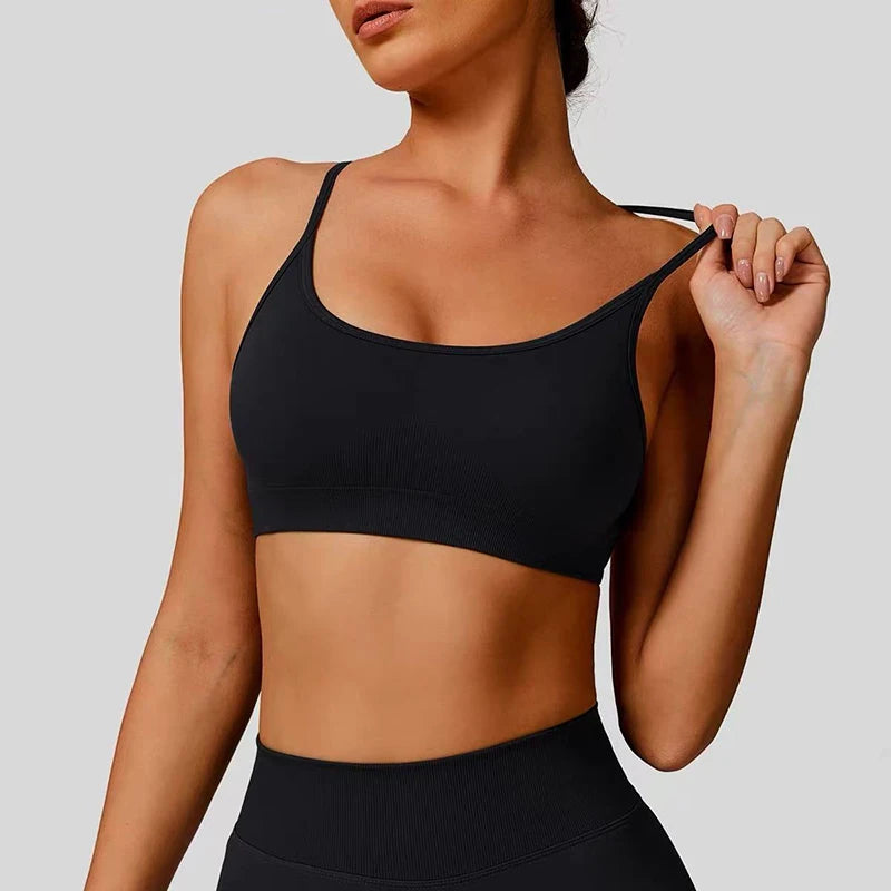 Seamless Sports Bra Women Push Up Gym Top Yoga Fitness Workout Bra Activewear