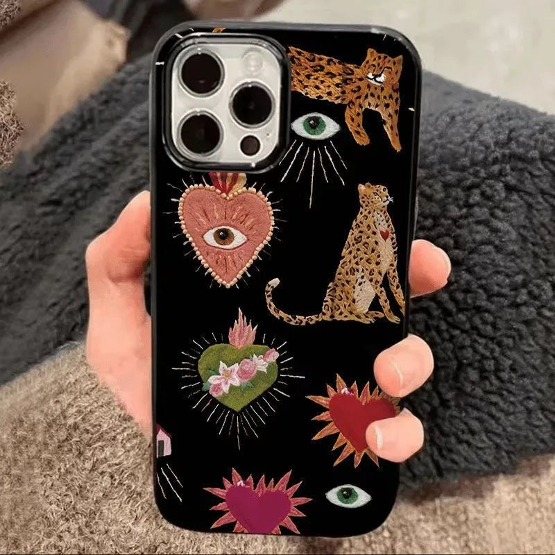 Luminous Graffiti Love Shockproof iPhone Case