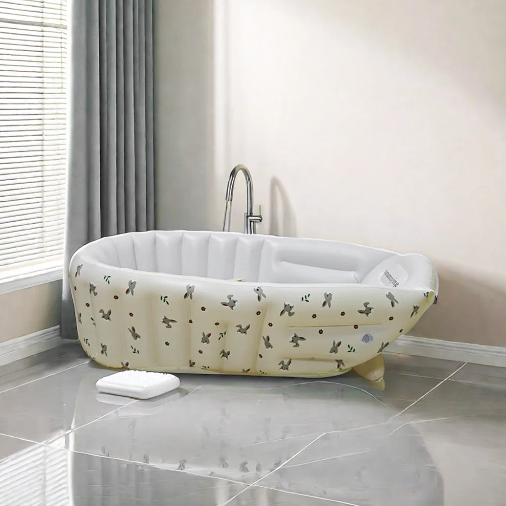 Inflatable Baby Swimming Pool Portable Animal Bathtub Newborn Kids Outdoor Tub