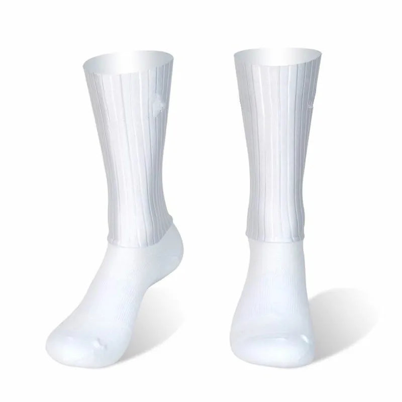 Aero Cycling Anti Slip Silicone Socks Men Breathable Sports Cycling Running Socks
