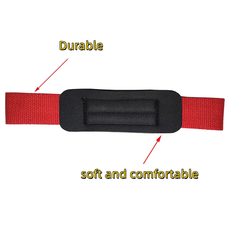 Weight Lifting Wrist Straps Deadlift Barbell Grip Support Gym Training Wraps