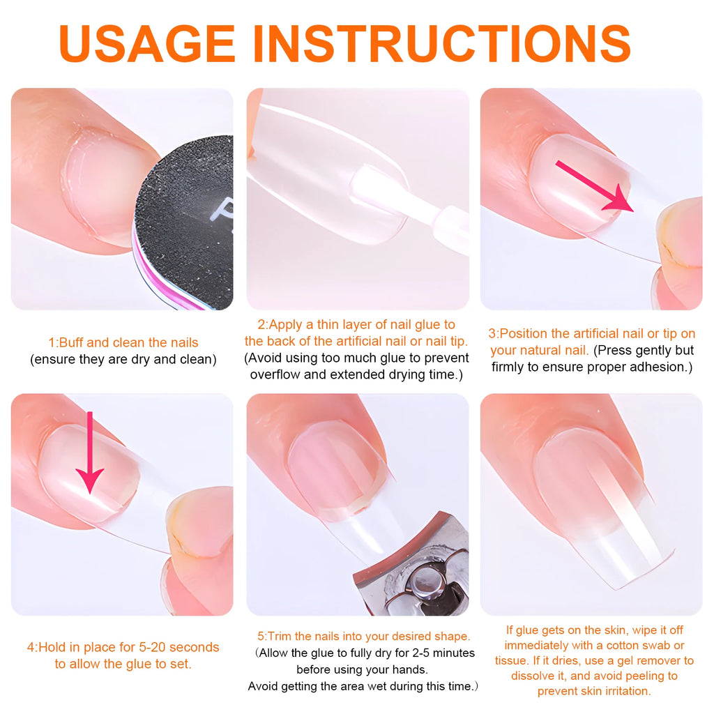 Quick Dry Nail Glue – Strong Waterproof Adhesive for Press-On & Acrylic Nails
