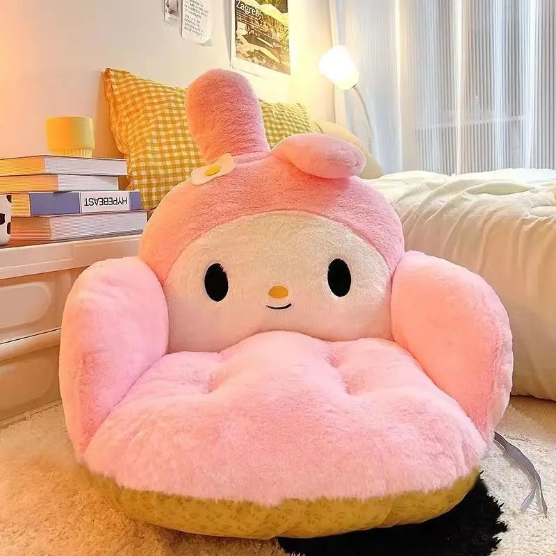 Cute Cartoon Plush Chair Cushion Winter Warm Office Seat Pillow Dorm Gift