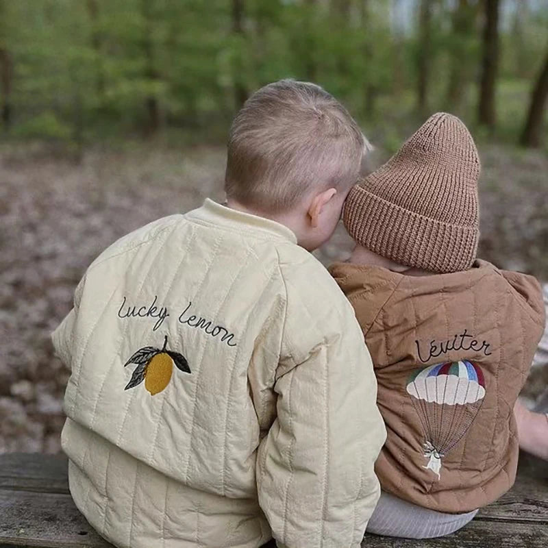 Kids Warm Thickened Cotton Jacket Winter Coat for Girls & Boys 1–6 Years