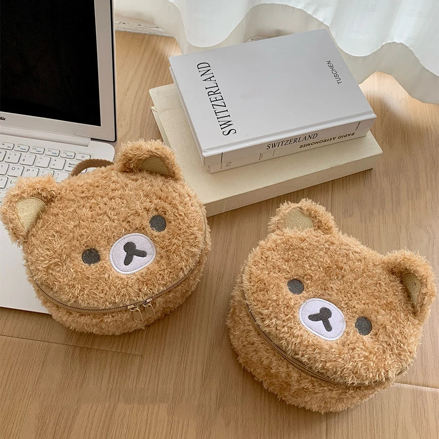 Plush Bear Makeup Bag Cosmetic Storage Organizer Pouch