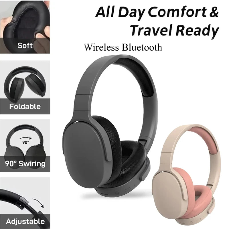 Wireless Bluetooth Over Ear Headphones with Mic