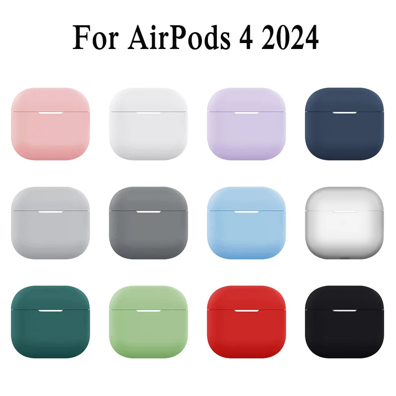 AirPods 4 Silicone Case Shockproof Wireless Charging Cover