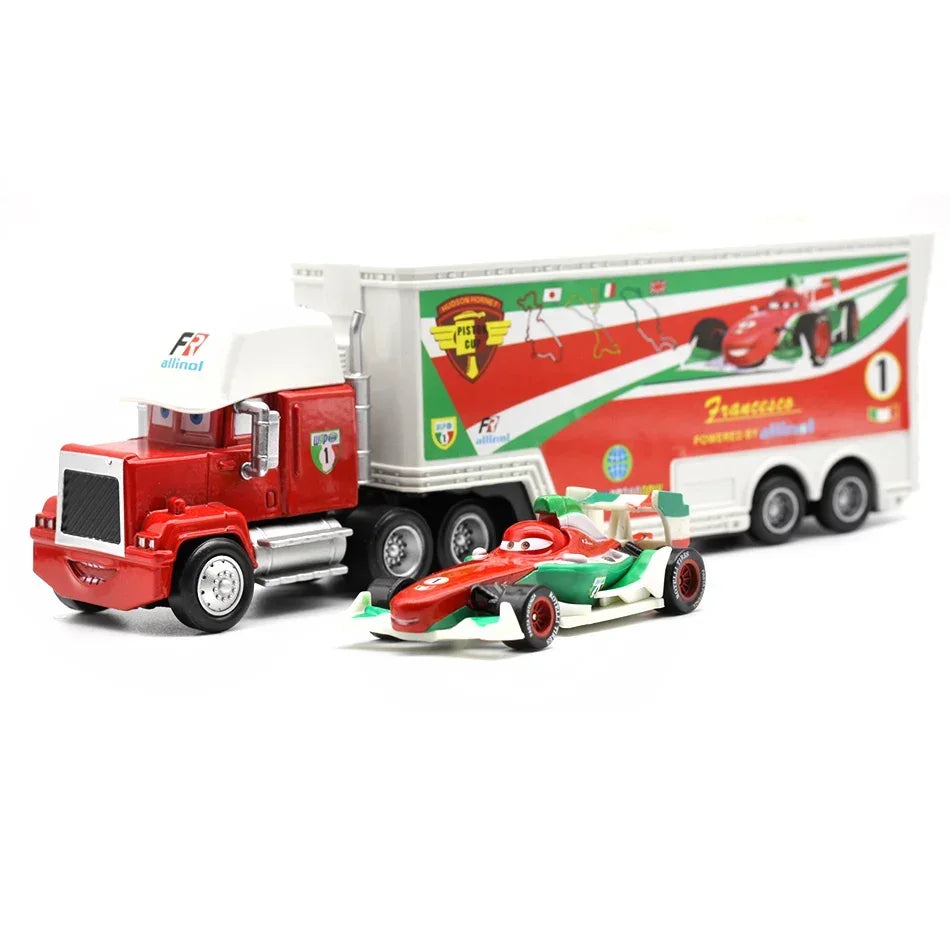 Lightning McQueen Cars Truck Set Racing Toy Gift for Boys