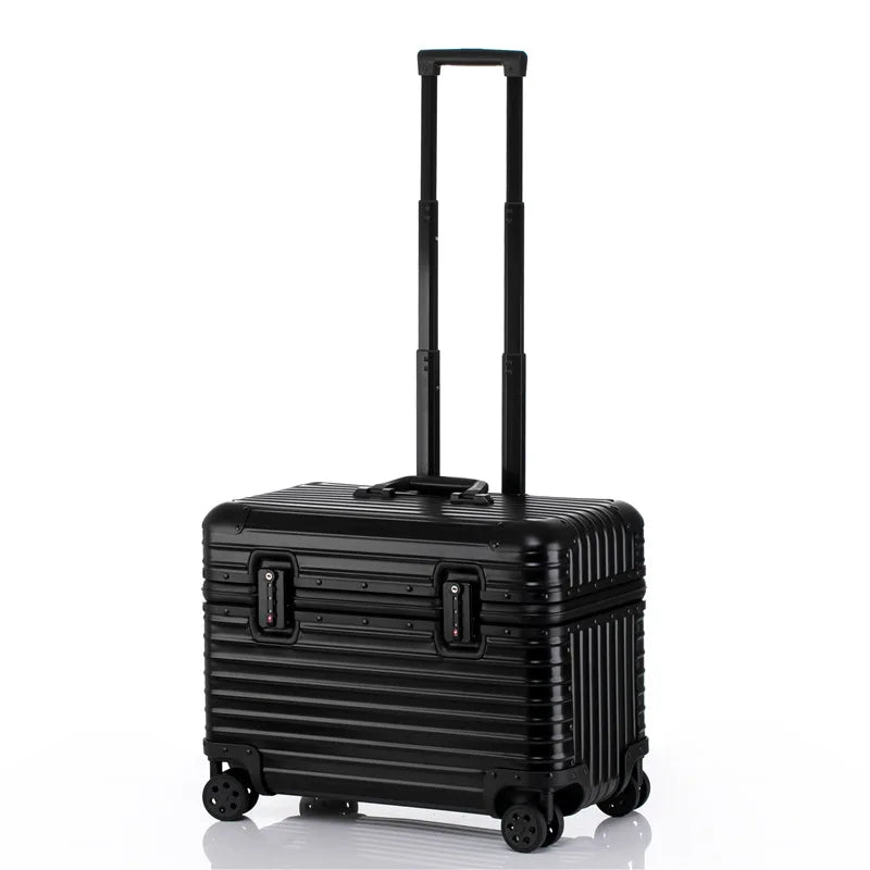 18 20 Inch Aluminum Carry On Suitcase Cabin Size Trolley Luggage
