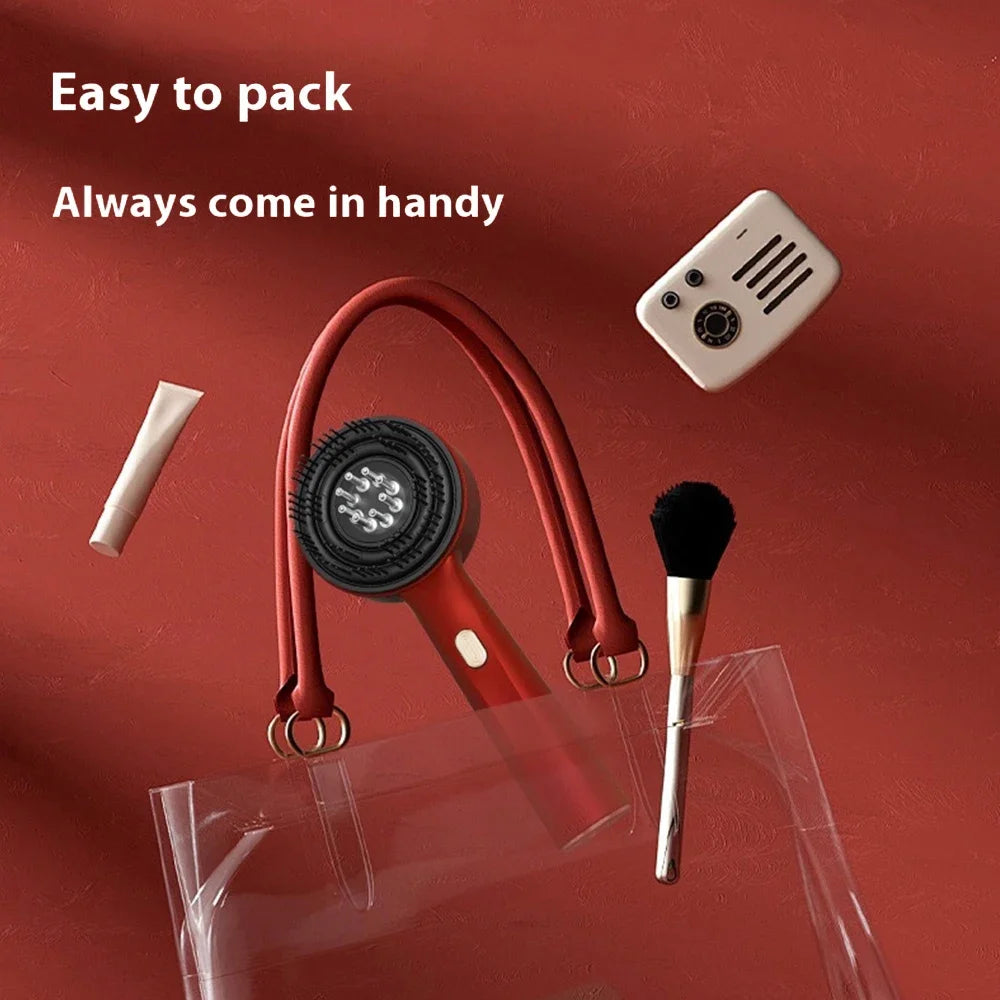 Electric Scalp Massage Comb with 630nm Infrared Light Oil Applicator Hair Care
