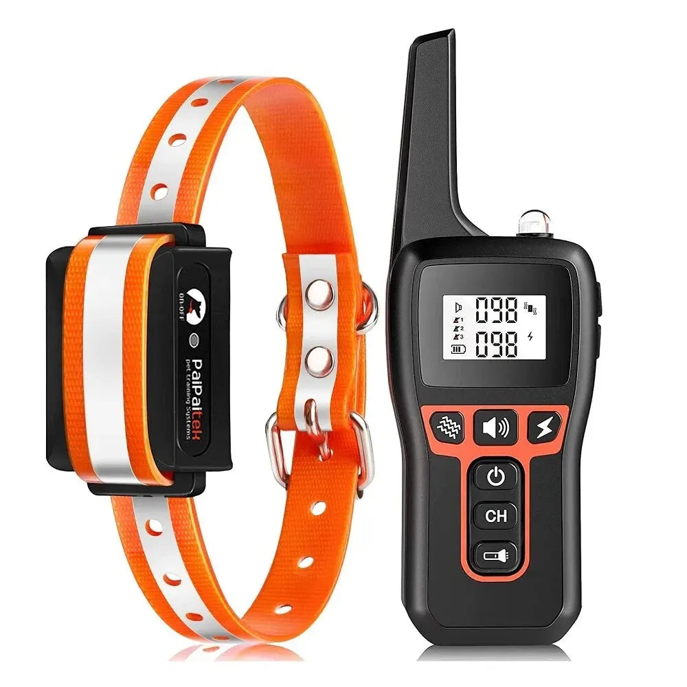 Dog Training Collar with Remote – 1000m Range, Waterproof & Rechargeable E-Collar