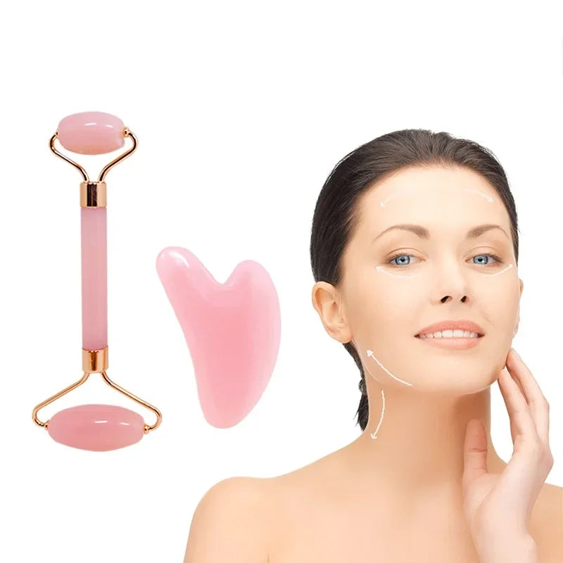 Facial Massage Roller V Shape Face Lifting Tool Double Chin Reducer Skin Tightening Beauty Massager Roller Set